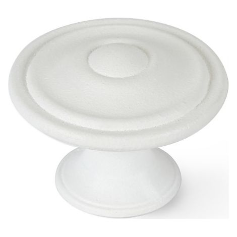 Bouton en zamak à pores blancs, dimensions: 35x35x26mm, Ø: 35mm - talla