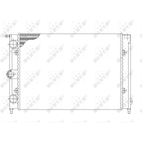 Radiateur, refroidissement du moteur NRF 58697 VW 171121253CF 171121253CJ