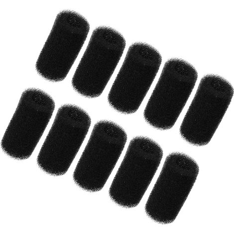 10pièces Mousse de Rechange pour Nettoyeur de Piscine Éponge Aquatique Noire Filtre de Remplacement pour Aspiration et Maintenance (1/5)