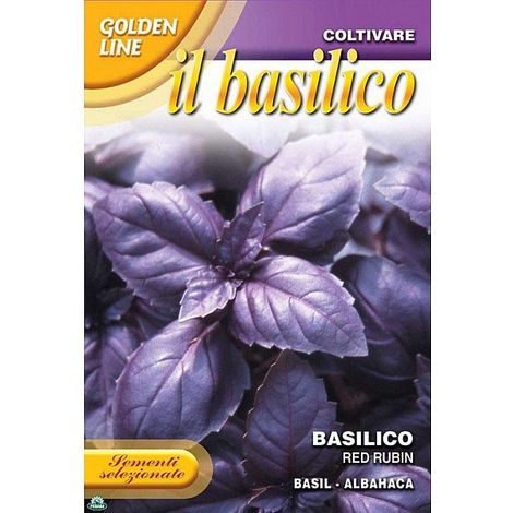 BUSTINA CON SEMI DI BASILICO RED RUBIN (1/2)
