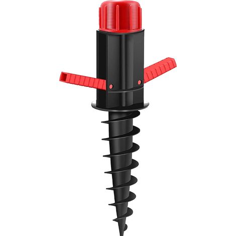 Marbueno Pincho Parasol Plastico Negro 37x6x6 cm Playa y Jardin (1/2)