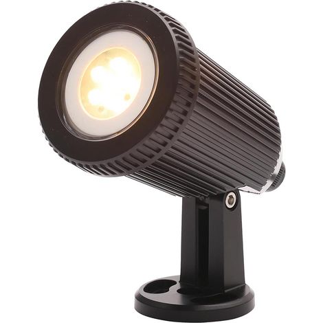 Litecraft Nelson Spike Spotlight Outdoor Adjustable IP65 Rated Fitting - Black (1/5)
