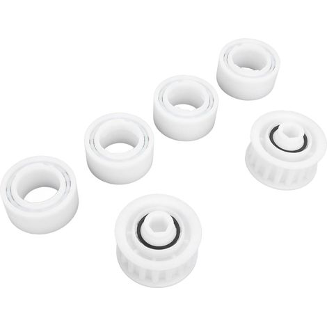 CSPARKV (12 × 18 × 4,8 cm) 4er-Pack Ersatz-Führungsräder für Poolreiniger mit 2 Riemenscheiben für Dolphin Robot Pool Cleaner Zubehör