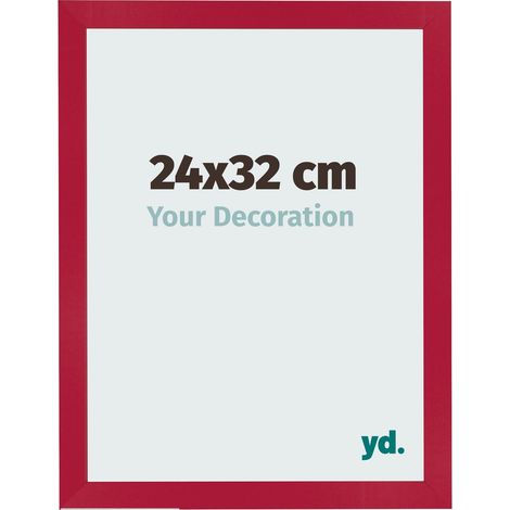 yd. - Cadre photo 24x32 - Rouge - MDF - Bologna (1/5)