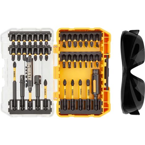 DeWALT 38-Piece Drill Bit and Driver Bit Set with Safety Glasses - Model DT70740T