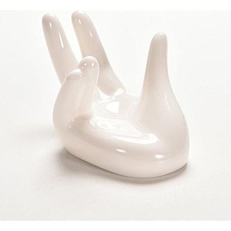 Support pour tillandsia, mini-socle en céramique en forme de main, support pour tillandsia, petit pot de fleurs, mini-récipient en forme de main, présentoir pour tillandsia, ensemble monobloc (1/5)