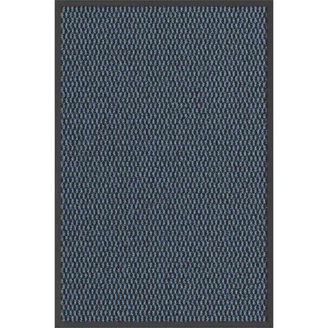 Zerbino antiscivolo rettangolare per interni ed esterni 60 x 90 cm PP blu 020058116