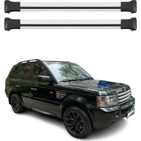 OMAC Aluminium Dachträger Querträger für Land Rover Range Rover Sport L320 2006-2013 – Max. 75 kg – 2 Stangen Silber (1/5)