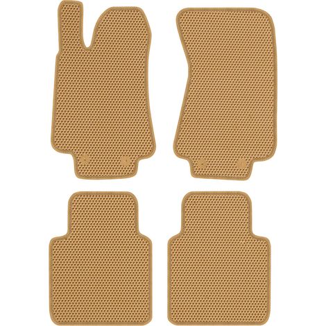 Tapis de sol dédiés pour Jaguar XJ X350 Long (2003-2007) - EVA beige alvéolé (1/5)