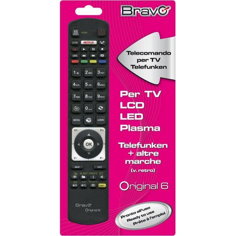 1PZ TELECOMANDO TV BRAVO ORIGINAL6 TELEFUNKEN