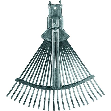 SCOPA DA GIARDINO REGOLABILE Tipo leggero - zinco cromato grigio