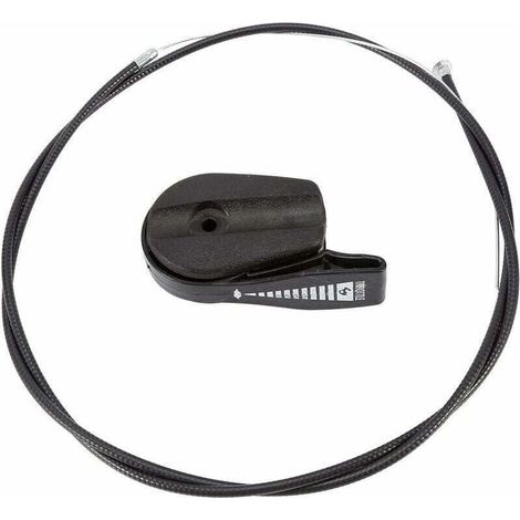 Câble d'accélérateur universel pour tondeuse à gazon, kit de commande de câble d'accélérateur de rechange 65'', kit de poignée, pièces pour tondeuse à gazon GXV160 (noir) (1/4)