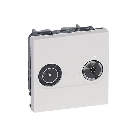 Prise TV-R Mosaic 2 modules pour maintenance d'installation blanc LEGRAND 078783