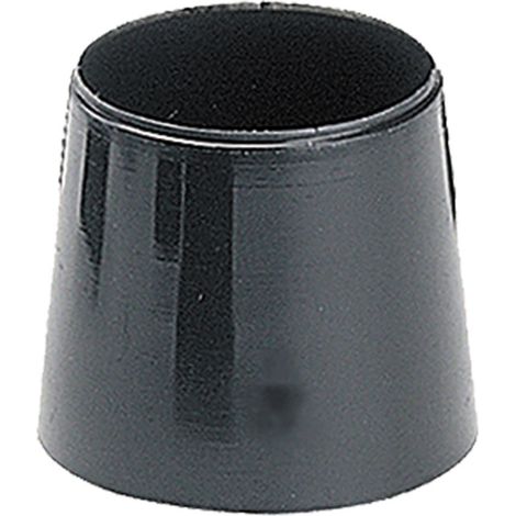 Verstärkter runder Endkappe “CNT01” aus schwarzem Polyethylen Ø1,8x2,8cm (25 Einheiten) MICEL