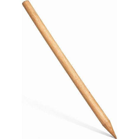 Palo de Madera Tratada con Punta Para Sombrilla de Brezo o Esparto  Poste Exterior Parasol  Largo 2.5m x Diametro 9.5cm