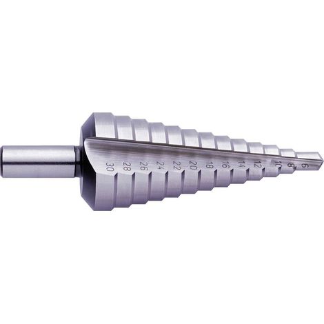 Exact 05330 HSS Foret étagé 9 - 36 mm Longueur totale 86 mm tige à 3 surfaces 1 pc(s) C93268 (1/2)
