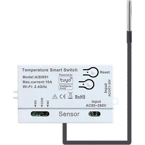 Tuya WLAN-Temperatursensor mit 2 m Temperaturfühler (1/5)