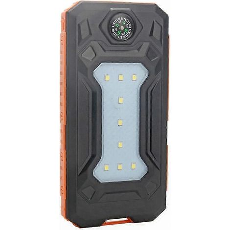 Alimentation solaire mobile avec batterie intégrée, kit portable pour activités extérieures et urgences, usage nomade et secours. (1/5)