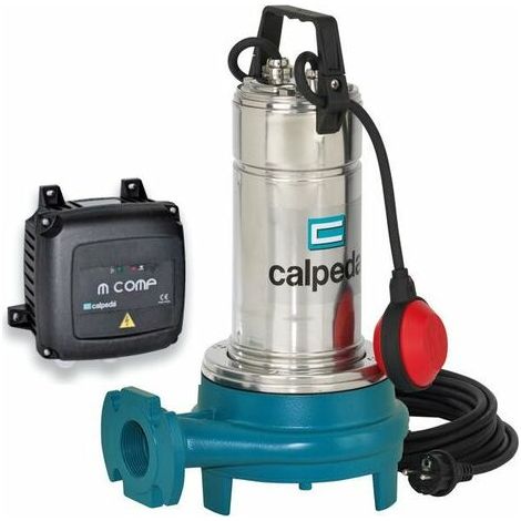 Pompa sommersa Calpeda GQGM 6-21 per drenaggio acque LURIDE con TRITURATORE Monofase 1,1kW automatica con galleggiante (1/3)