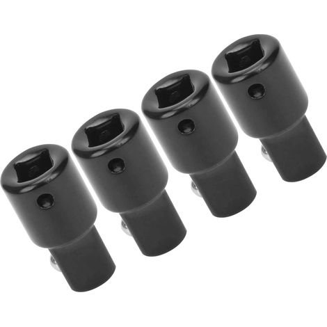 Adaptateur de douille en acier à haute teneur en carbone (lot de 4), outil de conversion pour clé à cliquet 1/4 à 3/8 (1/5)