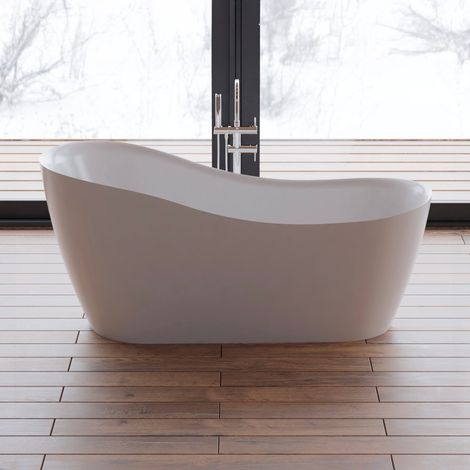 Baignoire Ilot Jazz 170 blanche 170 x78 x78 cm, by SPALINA (1/5)