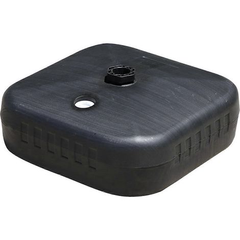 Pied de parasol d'extérieur, réservoir d'eau rechargeable, 43 x 43 x 14 cm (1/5)
