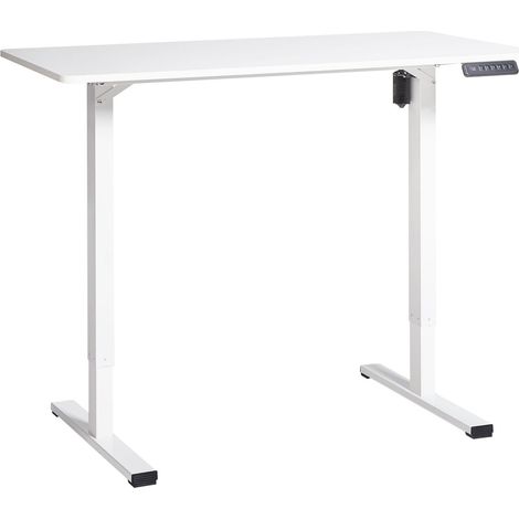 Scrivania elettrica regolabile bianco 120 x 60 cm Tavares