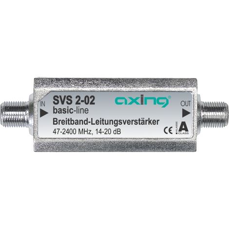 Amplificatore di segnale axing svs 2-02 guadagno regolabile 14-20 dB