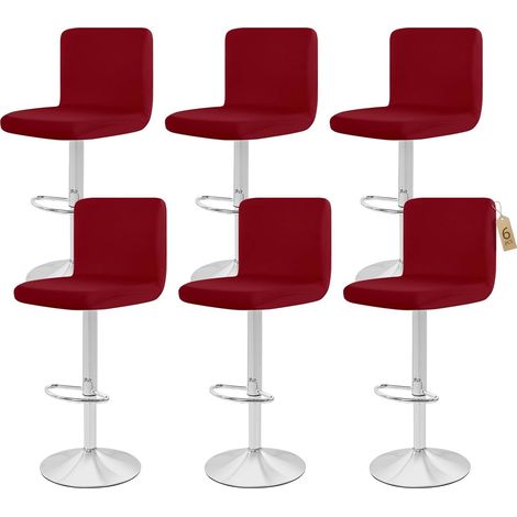 Housses de Chaise de Bar pour Chaise de Salle à Manger pivotante 6pcs (1/4)