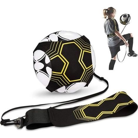 Cintura regolabile per allenamento di calcio individuale, cinturino elastico per allenamento calcistico, attrezzo per allenamento di calcio per bambini e adulti