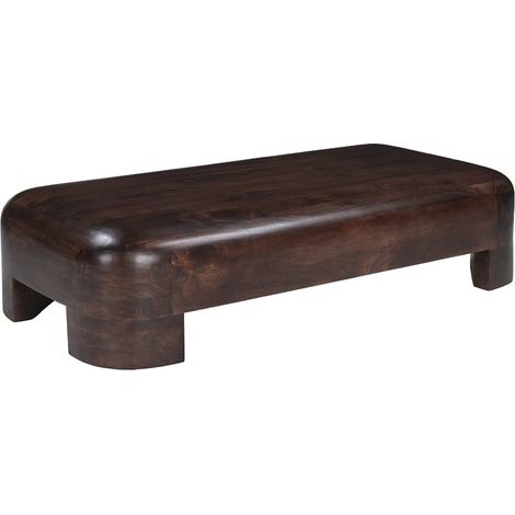 Table basse en bois de manguier foncé Alanah (1/5)