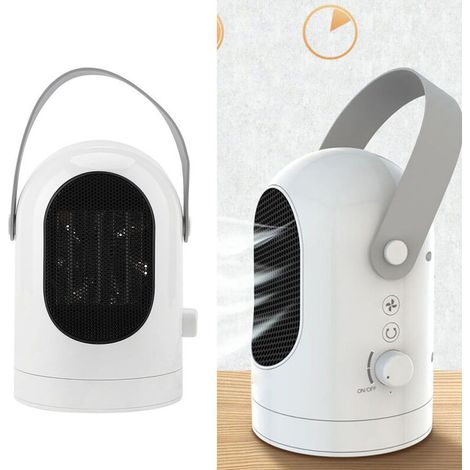 600W Portable Heater, 180° Rotating, Fast Heating, Quiet Operation, for Office, Home, EU Plug, 220V/50Hz (1/5)