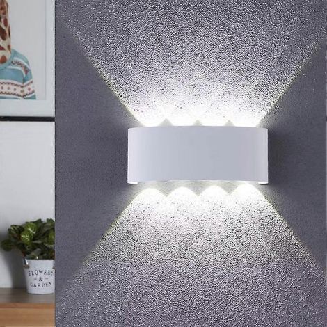 Applique murale LED moderne en acrylique blanc 8W (1/5)