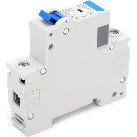 Interrupteur miniature pneumatique SEG-63c6, montage sur rail DIN, poignée de commande