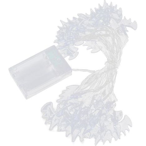 Guirlande LED Halloween Violet - Décoration Éclairage pour Jardin et Maison, 2 Fonctions (1/5)