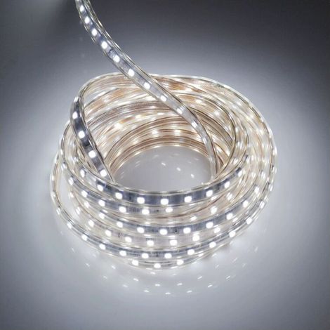 Ruban LED 2 Metres avec Interrupteur IP65 étanche Bande LED, 220V Bandeau LED, Blanc Froid- (1/5)