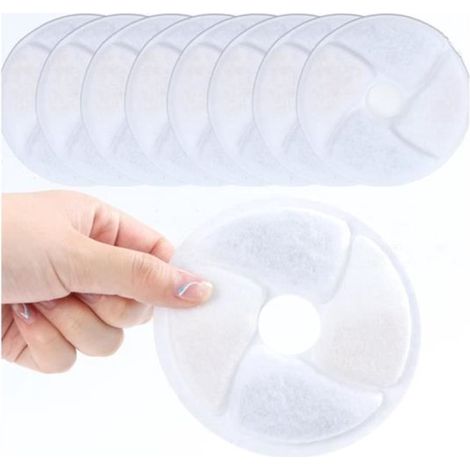 Paquete de 8 cartuchos de filtro para bebederos de gatos, aptos para bebederos con un diámetro de 10,5 cm.