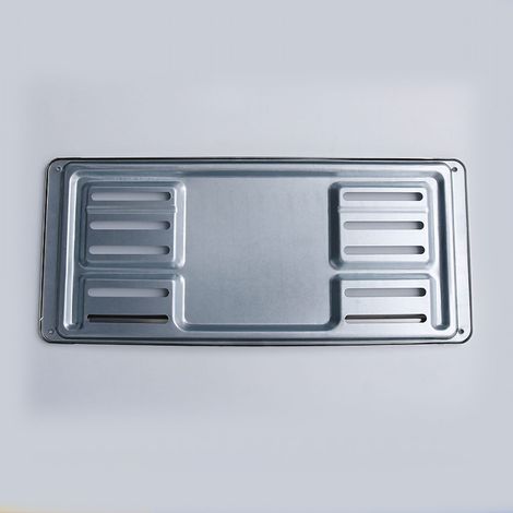 Cadre de plaque d'immatriculation monobloc embouti, extrêmement robuste, pour SUV et véhicules utilitaires. (1/4)