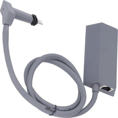 Adaptateur SatEthernet 1 m, câble conducteur Coer de 1 m avec boîtier en caoutchouc et antenne rectangulaire V2. Connexion stable et haut débit pour antenne rectangulaire V2. (1/4)