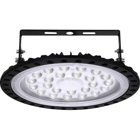 VURAHOME -200W LED UFO 20000LM, Projecteur LED Lampe Industriel LED Extérieur Blanc Froid 6000K-6500K, Floodlight Ultra-Mince IP65 à baie Haute pour l’éclairage de Garage Usine Atelier Gymnase (1/5)