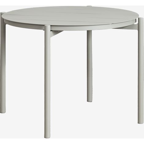 SKLUM Runder Gartentisch Ø110 cm aus Aluminium Elton Grün Caqui                                  