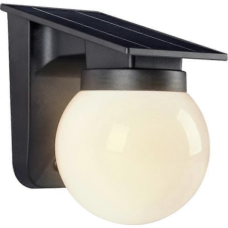 Appliques murales solaires extérieures étanches IP65, 3 modes d'éclairage LED solaire pour jardin, clôture et terrasse, pour portes, entrée, maison, cour, allée, gain de place (1/5)