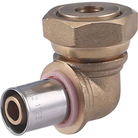 Coude femelle écrou libre à sertir pour tube PER NOYON & THIEBAULT Ø12 - F15x21 (1/2)