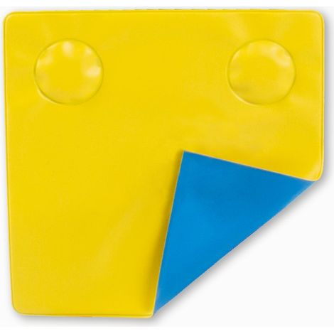 Magna-C Magnetisches Kennzeichnungspad 110x100mm gelb/blau (1/3)