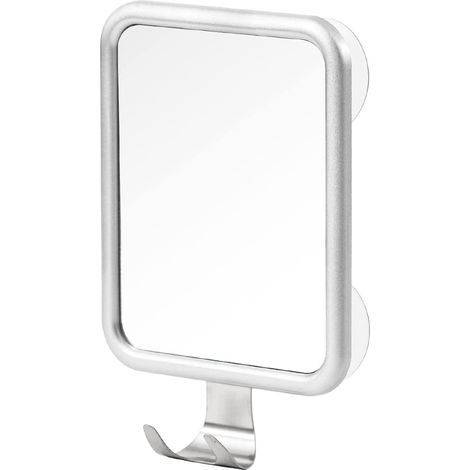 Miroir de Douche antibuée pour Le Rasage, rectangulaire avec 4 ventouses, Miroir de Douche antibuée avec Support de Rasoir, résistant aux Chutes et à la Rouille (1/5)