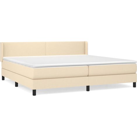 Maison Exclusive - Boxspringbett mit Matratze Creme 200x200 cm St