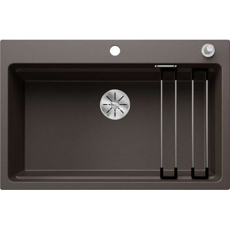 Blanco Etagon 8 - Lavello in silgranit, 78x51 cm, con comando remoto dello scarico e accessori, InFino, caffè 525186 (1/2)