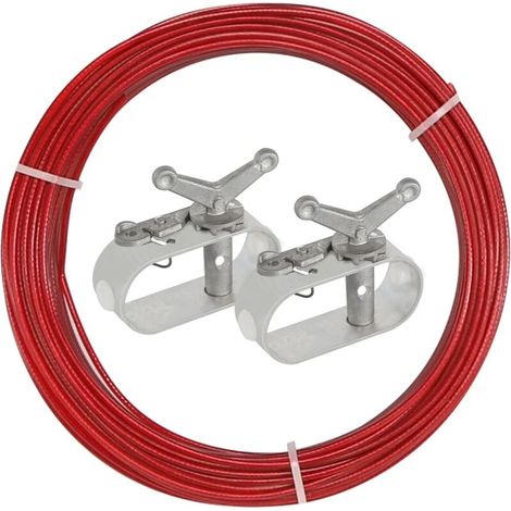 Poolabdeckungsspanner, 2 mm lang, 30 m, mit 2 Seilen. Poolabdeckungsspanner, Spannkabel, für... (1/4)