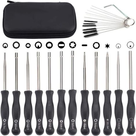 Lot de 12 outils de réglage de carburateur avec scredrivers acircle pour petit moteur 2 temps pour Husqvarna pour STHIL pour tronçonneuse ECHO (1/4)
