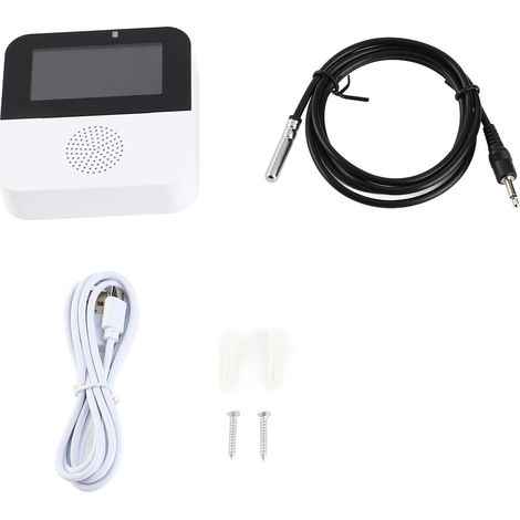 Igrometro/termometro da interni con WiFi, allarme e controllo tramite app, display LCD retroilluminato da 2,9 pollici con visualizzazione di temperatura, umidità e temperatura in °C/°F, ora e data. (1/5)